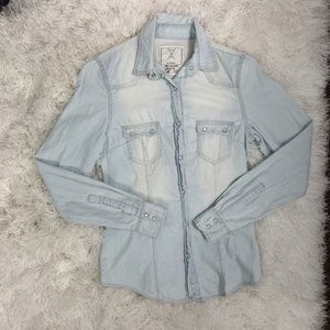 Angel Kiss Light Wash Denim Shirt